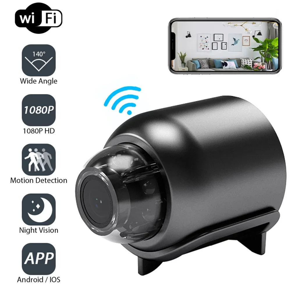 Audio Video Wireless Security Surveillance Camera 1080P HD Mini Camera Wifi IP Smart Home Indoor Night Vision AI Human Camcorder