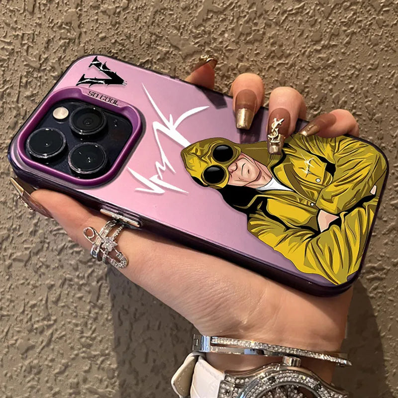 Senior V-VrunkS Matte Hard Case for iPhone 15 16 13 14 12 11 Pro Max XS X XR 8 7 Plus SE 2020 Shockproof Plating Bumper Cover
