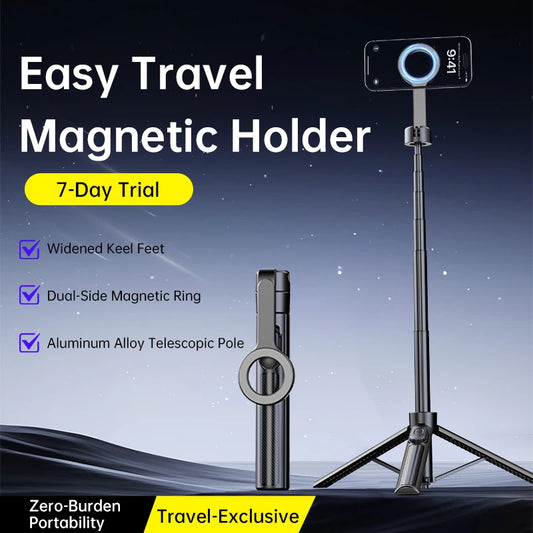 T18 Magnetic Phone Tripod Wireless Phone Grip Selfie Stick Desktop Tripod