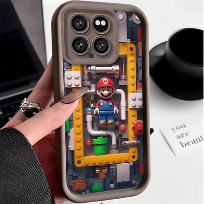 Super M-Marios Bros Case for Xiaomi Mi 14 13 13T 12 12T 11 11T Pro Lite 12X 12S POCO F6 F5 X5 X3 NFC Soft Silicone Cover Funda