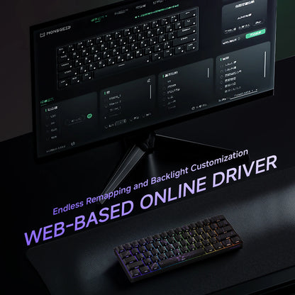 MONSGEEK FUN60 PRO&MAX HE Machanical Keyboard Magnetic Switch 60% Wireless Gaming Keyboard Rapid Trigger 8K ARGB Custom Keyboard