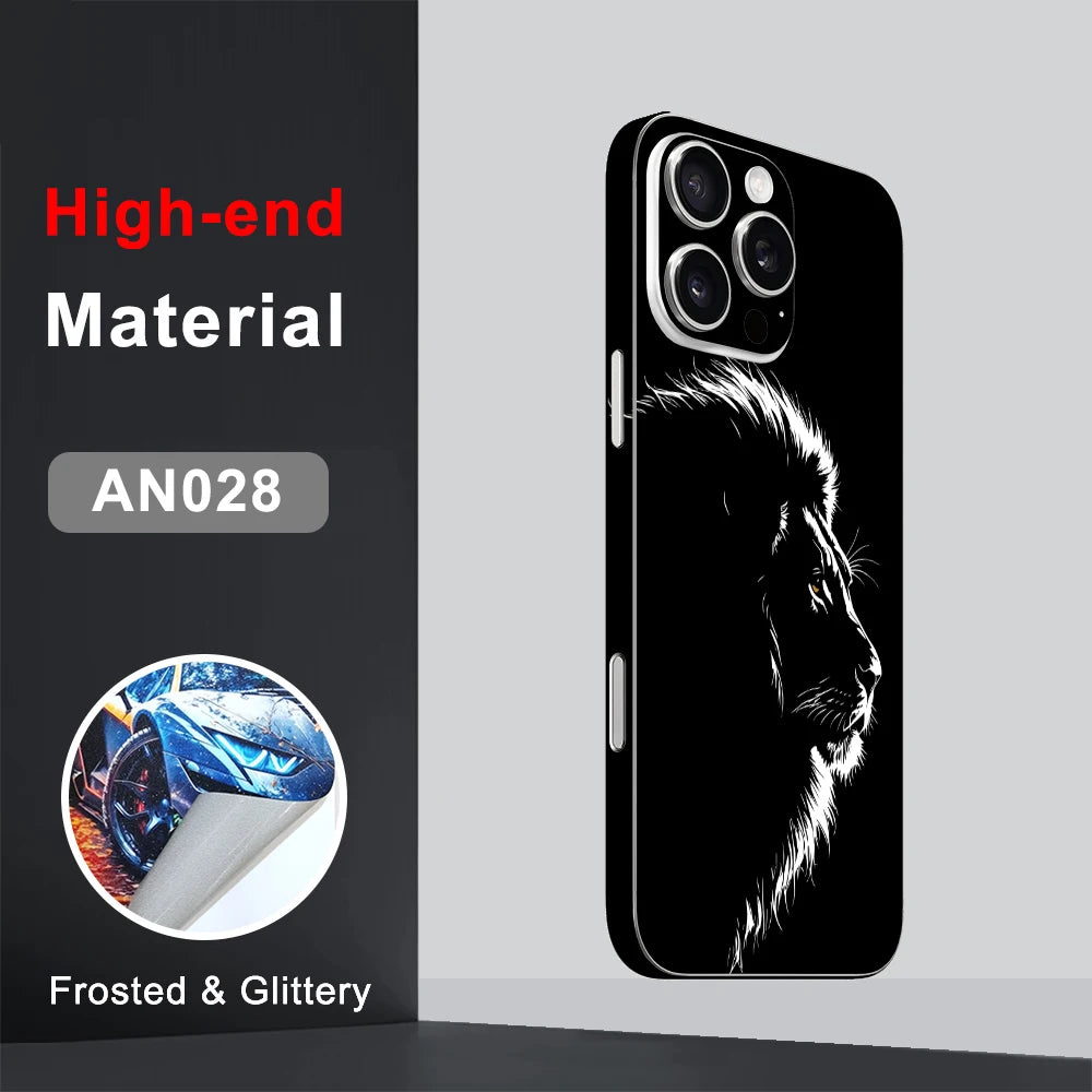 CASEKiTTY Skin Wrap For iPhone 15 Pro Max Sticker 16 14 Plus Back Cover Film 12 13 Mini Protective Decal Side Frame Protector