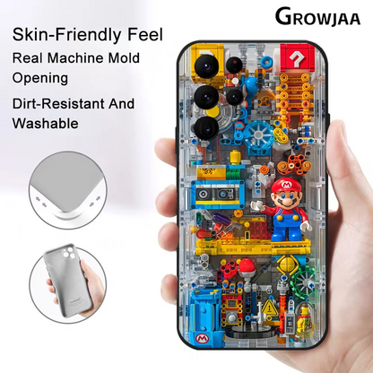 Super M-MarioS Bros Game Phone Case for Samsung Galaxy S24 Ultra S22 S23 Ultra S21 S20 5G Protective Silicone TPU Funda