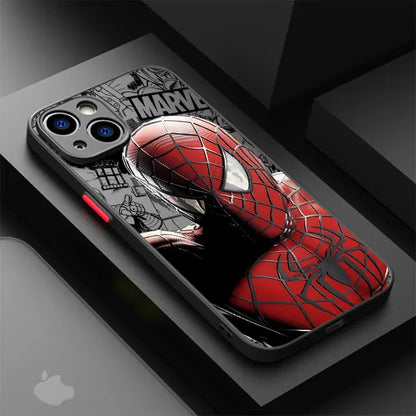 Marvel Spider-Man Venom Cover Phone Case for iPhone 11 12 Mini 13 14 16 15 Pro 15 16 Pro Max Matte Hard Shell