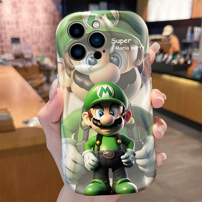 Super M-Marios Bros Wave Case for iPhone 15 14 Pro Max 13 12 Mini 11 XS X XR 8 7 6 6S Plus SE 2022 2020 Soft Silicone Back Cover