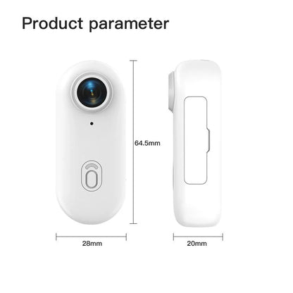 Pocket 4K Mini Camera  Magnetic Wearable Cam with Waterproof Shell WiFi Bike Camera Friendly for Casual Cycling Vlog Home Use