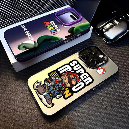 Cool S-Super M-Mario Bros Game Phone Case For iPhone 16 15 14 13 12 11 Pro Max 7 8 Plus XS Max Shockproof Silicone Matte Cover