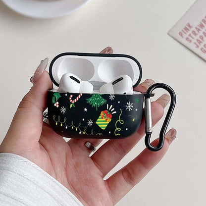 Christmas Tree and Gifts Transparent Headphone Case for Airpods 3 4 1or2 for Airpods Pro2 and Pro Anti-Fall Soft Earbuds Case