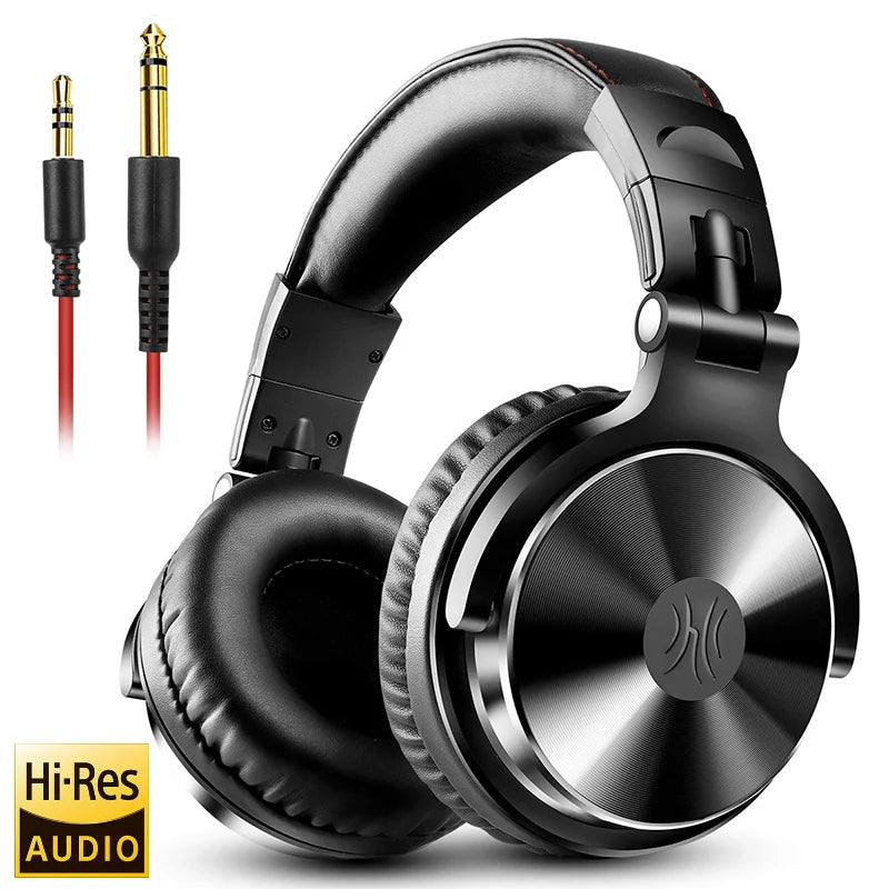 Oneodio Pro 10 Wired Headphones Hi-Res Audio Wired Headset Stereo Professional DJ Headphone with Mic Over Ear  Studio Headphone