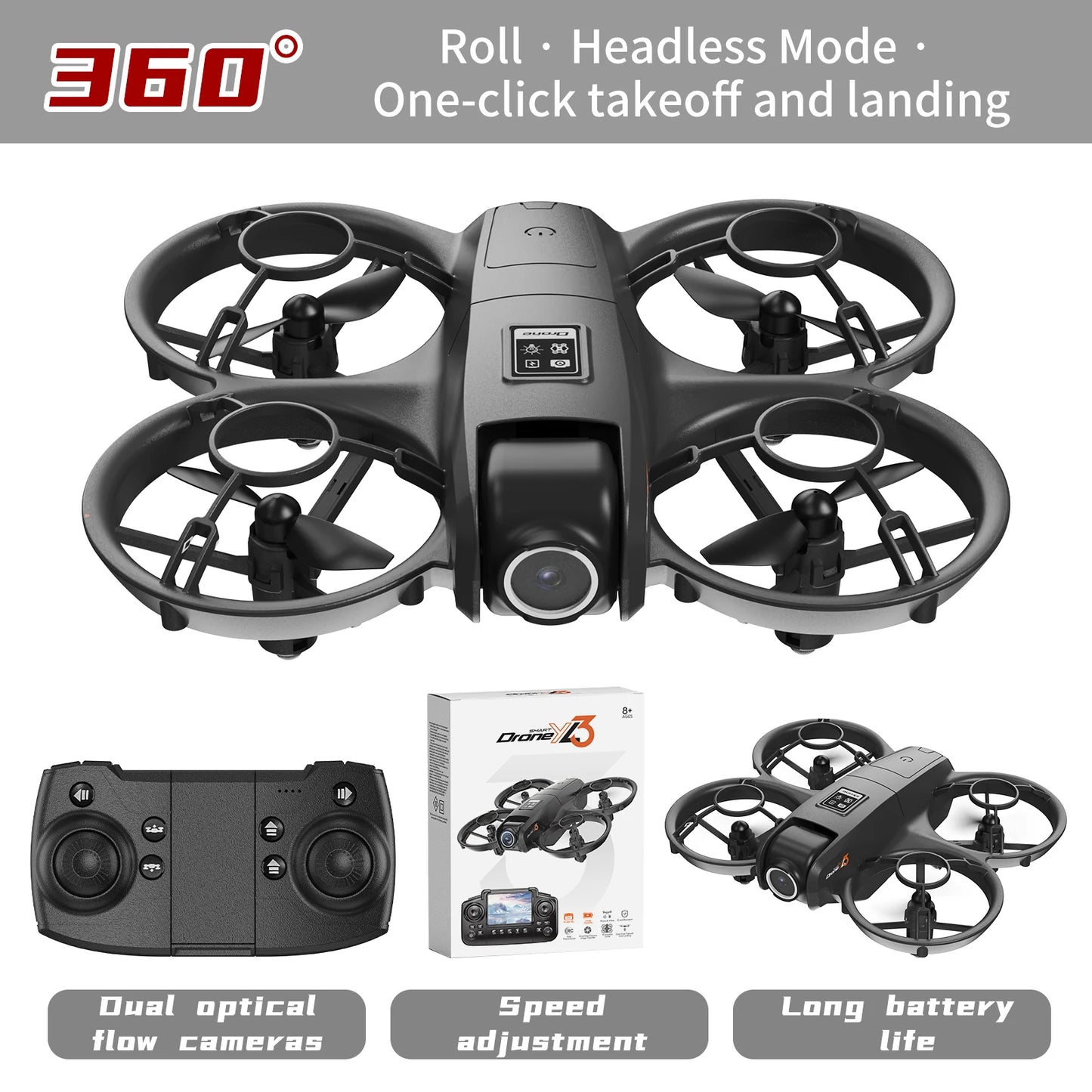 2026 YL3 Drone Professional 8K Camera with 5G WiFi FPV UAV Screen Remote Control and Obstacle Avoidance Quadcopter