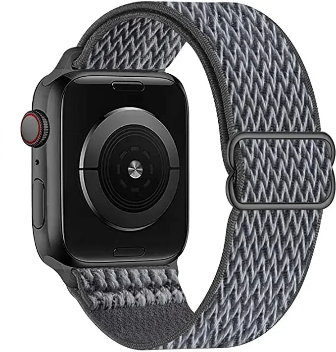 Nylon Loop Strap For Apple Watch 49mm 45mm 41mm 44mm 42mm 46mm Adjustable Elastic Belt iWatch Ultra 3/2 11 10 9 8 7 6 5 SE3 Band