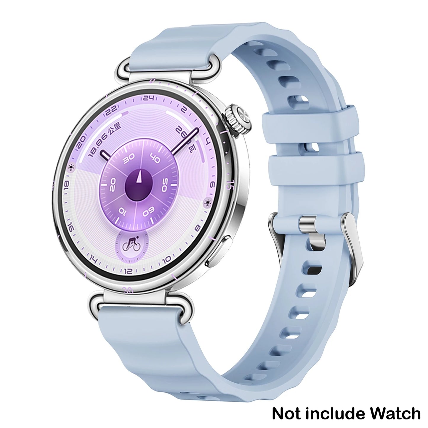 18mm Silicone Band for Huawei Watch GT6 41mm Sport Strap Metal Buckle Correa for Huawei Band GT6 Smartwatch Replacement Bracelet