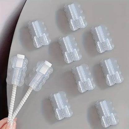 2pcs Data Cable Protector Sleeves Anti-Breakage Cord Saver Mobile Phone Accessory Flexible Cord Management