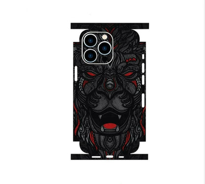 Colorful Decal Skin For iPhone 15 14 13 12 11 Pro Max Cases Universe Astronaut Cover Protector Wrap Ultra Thin Stickers