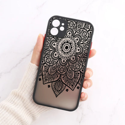 Mandala Dreamcatcher Case For iPhone 11 13 14 12 15 Pro Max Mini XR XS Max 6s 8 7 Plus SE 2022 2020 Clear Shockproof Phone Cover