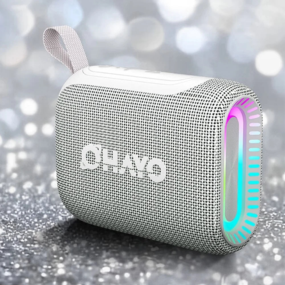 OHAYO Bluetooth Speaker Small Music Box Bluetooth 5.3 with RGB Light, Outdoor Portable Speaker with 24H Battery, IPX7 Waterproof