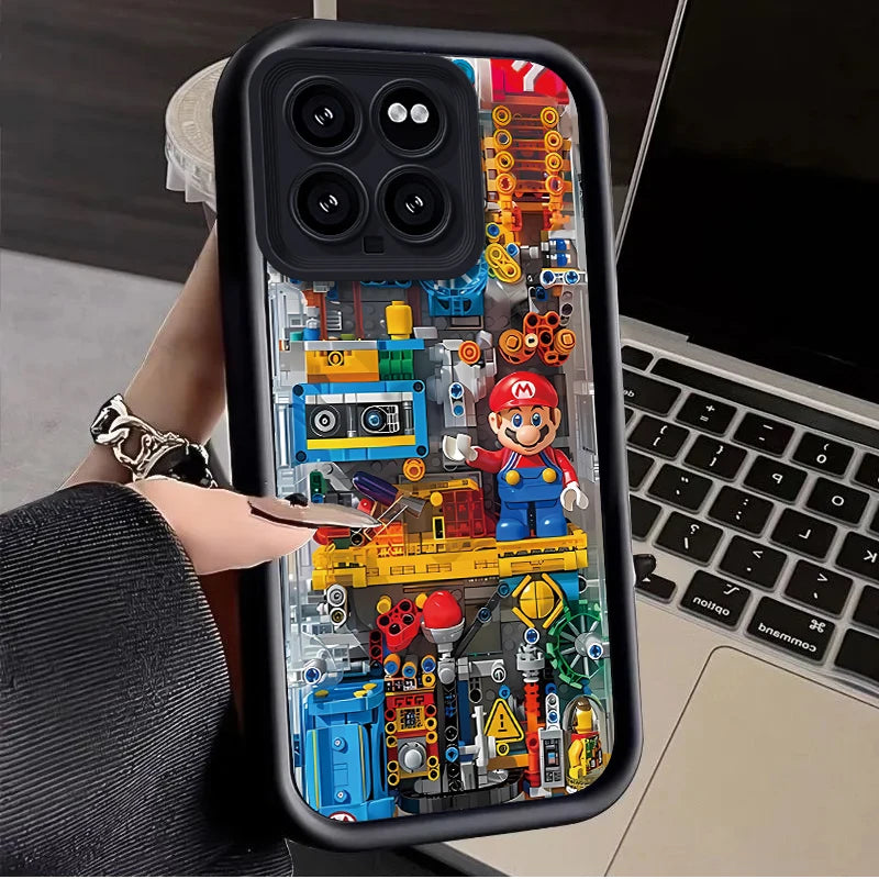 Super M-Marios Bros Case for Xiaomi Mi 14 13 13T 12 12T 11 11T Pro Lite 12X 12S POCO F6 F5 X5 X3 NFC Soft Silicone Cover Funda