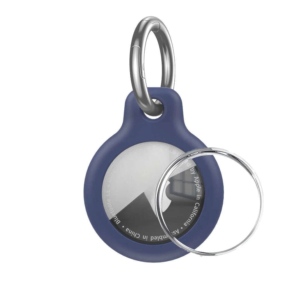 Waterproof AirTag Keychain Holder tag Lock Case Wire Cable,  Anti-Lost Protective Case with Keyring for Luggage, Key, Backpack
