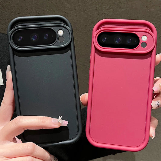 Soft TPU Solid Color Case For Google Pixel 8 Pro 8A 7A Pixel 9 Pro XL Shockproof Silicone Cover For Pixel 7 8 9 Pro Phone Cases