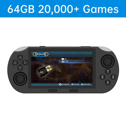 SF3000 Portable Mini Handheld Game Player 4.5 Inch IPS Screen Retro Video Game Console Built-in 20000+ Games for PS1/GBA/SFC