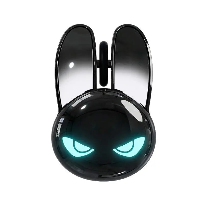 Cute Rabbit Ear Shape Dual-Mode Mouse 2.4G+Bluetooth Lightweight Mute Ergonomic Plating Portable Mice For PC Laptop Office Home