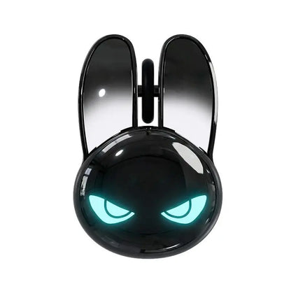 Cute Rabbit Ear Shape Dual-Mode Mouse 2.4G+Bluetooth Lightweight Mute Ergonomic Plating Portable Mice For PC Laptop Office Home