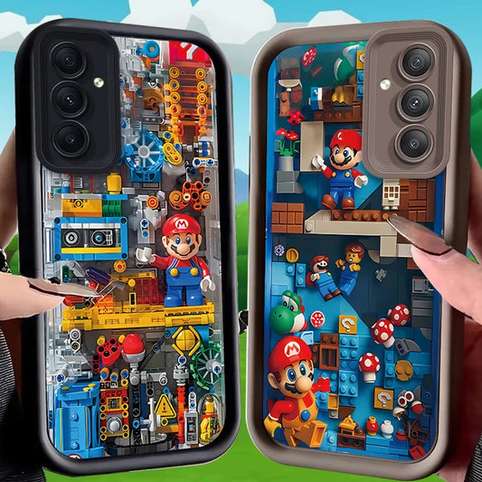 Super M-Marios Bros Case for Samsung Galaxy A53 A50 A50S A36 5G A35 A34 A33 A32 A30 A26 A24 A23 A22 A20 A16 A15 A14 A13 4G Cover