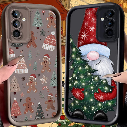 Santa Claus Case for Samsung Galaxy S25 Ultra Plus S24 S23 S22 S21 S20 FE A73 A72 A71 A56 A55 A54 5G A52 A52S A51 4G Back Cover
