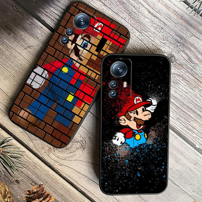 Cartoon Game Super M-Marios For Xiaomi Mi 13T 13 12T 12 11T 11i 11 A3 10T 10 9 Pro Lite Ultra 5G Black TPU Phone Case