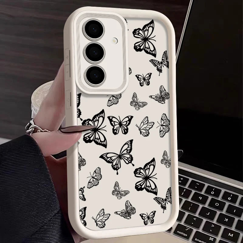 Shockproof Butterfly Case For Samsung Galaxy S23 S24 Ultra A55 A54 5G A56 S25 A53 A52 A14 A34 A15 A35 S20 FE S21 S22 Ultra Capa