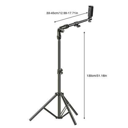 Phone Tripod Adjustable Cell Phone Tripod Stand Horizontal Stand for Video Recording