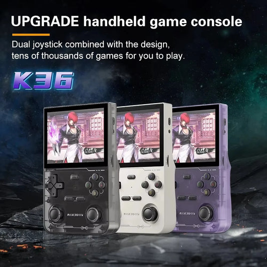 Open Source K36 Retro Handheld portable Video Gameing Console R36S for PS1/PSP/DC/N64/SS  3.5 Inch IPS Screen Preferred Gift