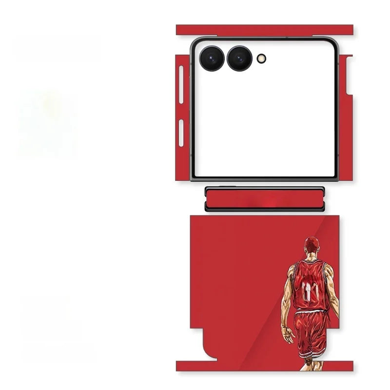 Skin For Samsung Galaxy Z Flip 7 6 5 4 2 Back Film Sticker Full Cover Protective Decal Wrap Side Frame Back Screen Protector