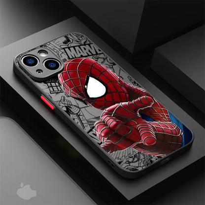 Marvel Spider-Man Venom Cover Phone Case for iPhone 11 12 Mini 13 14 16 15 Pro 15 16 Pro Max Matte Hard Shell