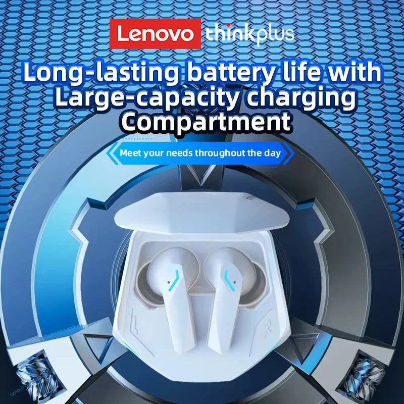 Lenovo GM2Pro Wireless Bluetooth Headset LED Light Waterproof Noise Cancelling Earbuds Wireless Headphones Bluetooth Earphones