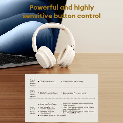 Lenovo LS105 Gaming Wireless Headphone with Mic 30H Over-Ear Headphones Bluetooth 6.0 Foldable HIFI Sound Sport Earphones Choice