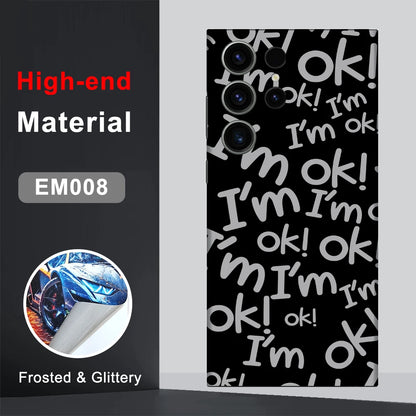 CASEKiTTY Skin For Galaxy S24 Ultra Back Film Samsung S23 Ultra Sticker S22 Plus Protective Decal Wrap Screen Protector No Case