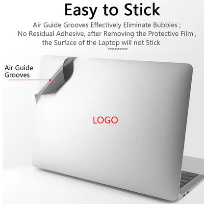 Original Texture Laptop Skin Protection Film For Macbook Air 13 13.6 15.3 M1 M2 Pro 14 16 2023 Anti-Scratch Laptop Cover Sticker