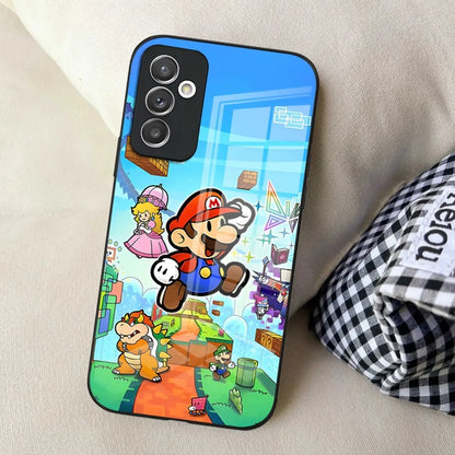 Hot Games M-Marioes Phone Case for Samsung S24 Ultra S23 S22 S20 Fe S21 Plus Galaxy A54 A34 A24 A53 Note 20 Glass Cover