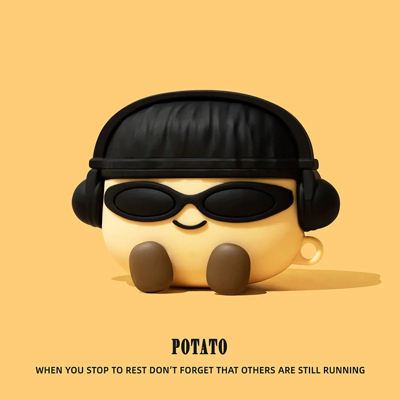 3D Ice Cream Puppy Cartoon Cover for AirPods 4 Case Cute Earphone Case for AirPods Pro 2 Charging Cover for AirPods 4 3 2 1