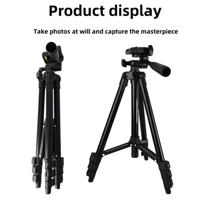 Travel Self Tripod Universal Phone Camera Tripod Stand with Bluetooth Remote Phone Clip For Canon Nikon DSLR SLR Digital Camera