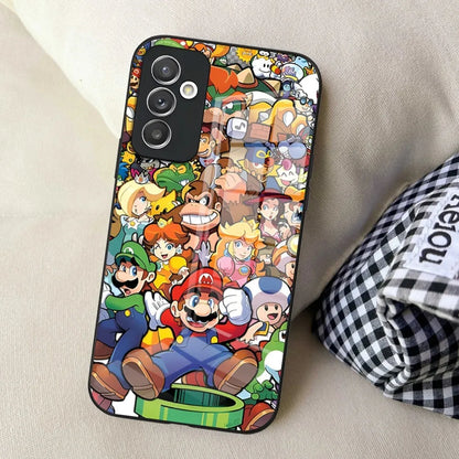 Hot Games M-Marioes Phone Case for Samsung S24 Ultra S23 S22 S20 Fe S21 Plus Galaxy A54 A34 A24 A53 Note 20 Glass Cover