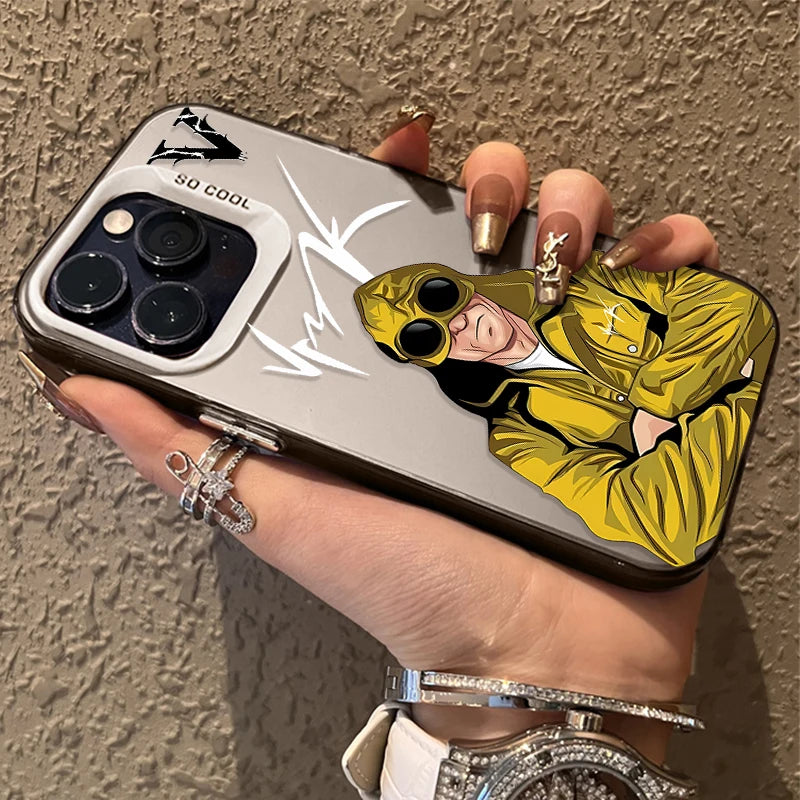 Senior V-VrunkS Matte Hard Case for iPhone 15 16 13 14 12 11 Pro Max XS X XR 8 7 Plus SE 2020 Shockproof Plating Bumper Cover