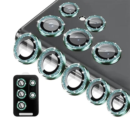 For Samsung Galaxy S24 Ultra HD Glitter Diamond Metal Ring Camera Glass Lens Protector For Samsung S25 Ultra S24 Plus Lens Film