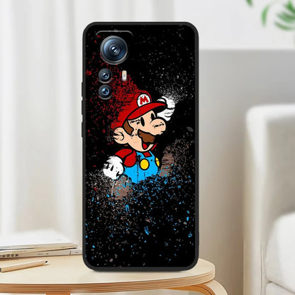 Cartoon Game Super M-Marios For Xiaomi Mi 13T 13 12T 12 11T 11i 11 A3 10T 10 9 Pro Lite Ultra 5G Black TPU Phone Case