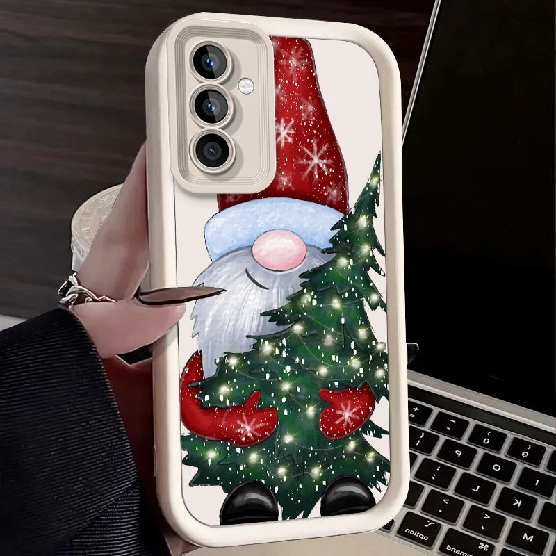 Santa Claus Case for Samsung Galaxy S25 Ultra Plus S24 S23 S22 S21 S20 FE A73 A72 A71 A56 A55 A54 5G A52 A52S A51 4G Back Cover