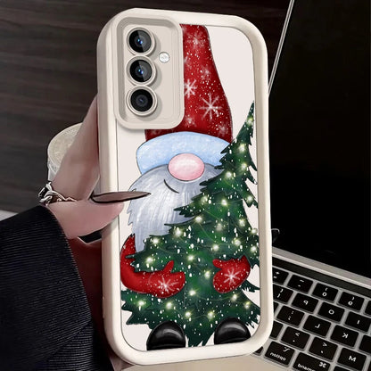 Santa Claus Case for Samsung Galaxy S25 Ultra Plus S24 S23 S22 S21 S20 FE A73 A72 A71 A56 A55 A54 5G A52 A52S A51 4G Back Cover