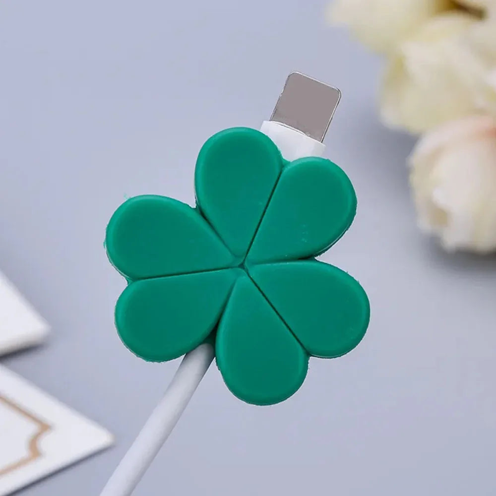 Cute Fruits Cable Protector Cartoon Charger Protector Cable Winder Organizer Data Line Cord Protective Cover For iPhone