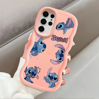 Disney Stitch Cute Case for Samsung Galaxy S24 S22 Ultra S23 S21 S20 FE A23 4G A32 A33 A53 A25 A24 A54 A73 A55 5G Soft Cover