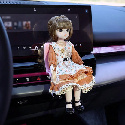 1PC Car Safety Chair Doll Toy Accessories Car Air Conditioner Air Outlet Aromatherapy Clip Car Safety Seat Ornament Chair